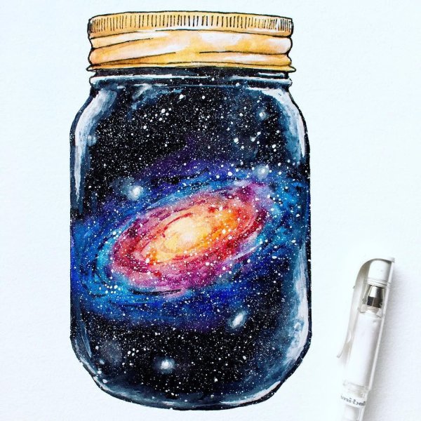 Космический пейзаж легко