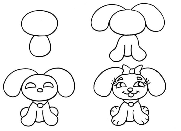 Рисунки очень легкие и красивые