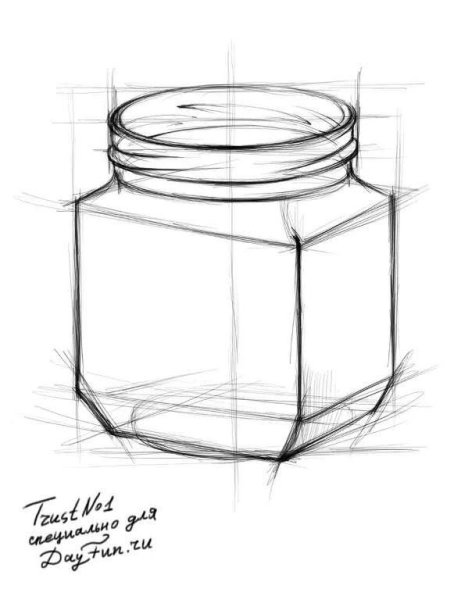 Скетч баночки
