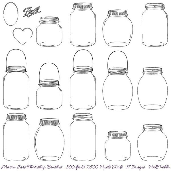 Баночки для печати шаблон