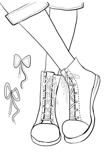 Раскраска туфли