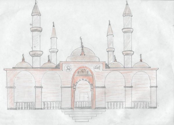 Мечеть карандашом