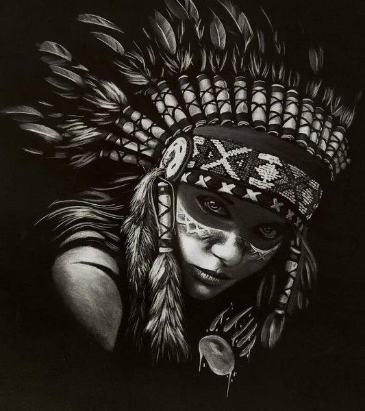 Индейские Татуировки эскизы