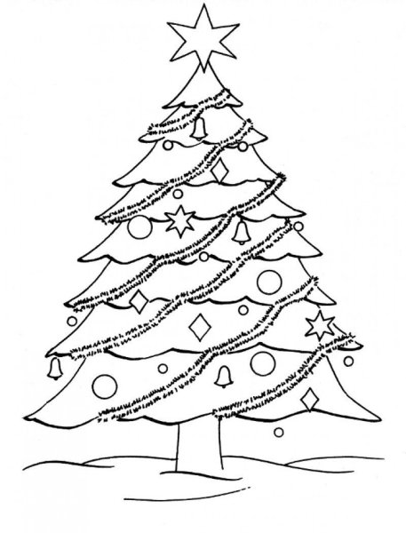 Елка рисунок