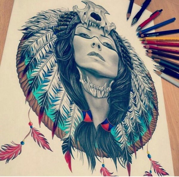 Тату Чикано индейцы