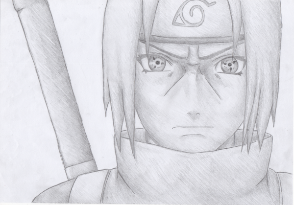 Скетчи аниме Наруто Итачи