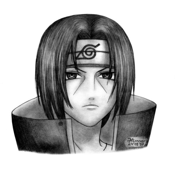 Аниме для срисовки Итачи