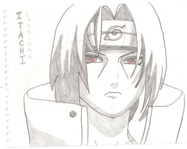 Наруто для срисовки Итачи