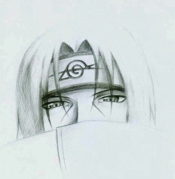 Итачи Учиха набросок
