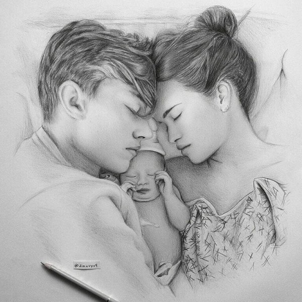 Рисунки природы для срисовки легкие