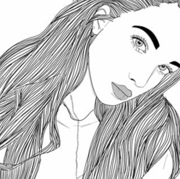 Раскраски девушки в стиле арт