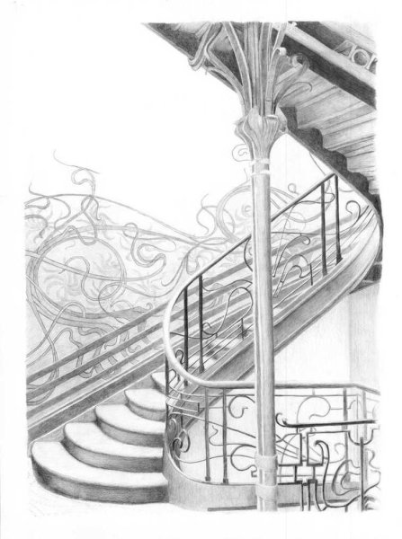 Лестница в графике