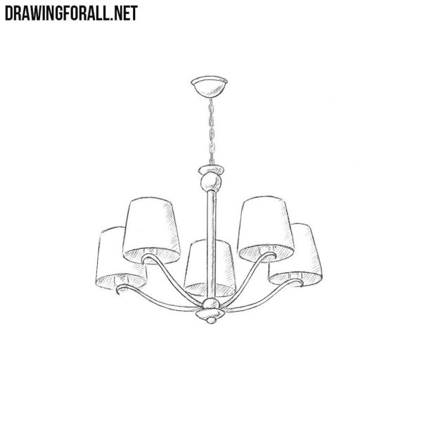 Люстра раскраска