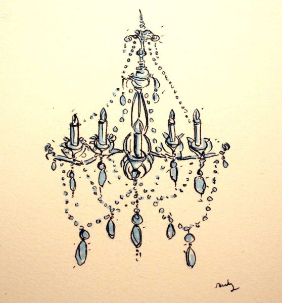 Люстра раскраска