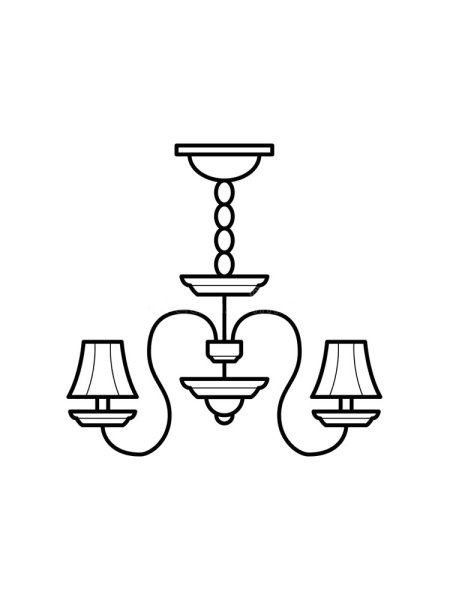 Люстра трафарет