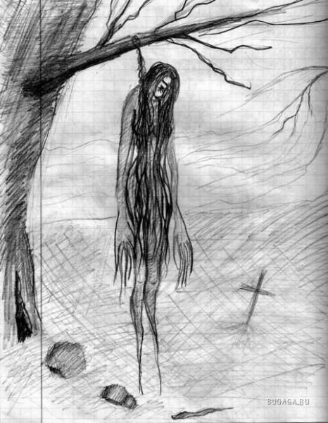 Страшные рисунки карандашом лёгкие