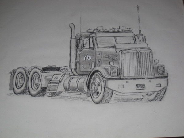 Грузовик зарисовка