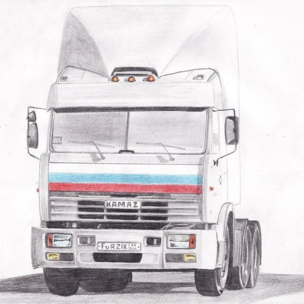 КАМАЗ 54115 рисунок