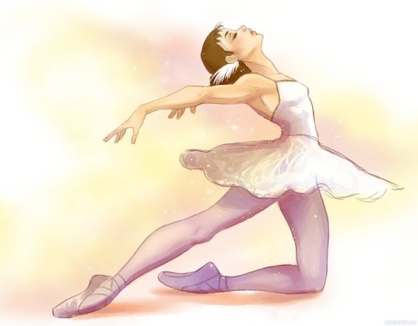Балерина в скетчбуке