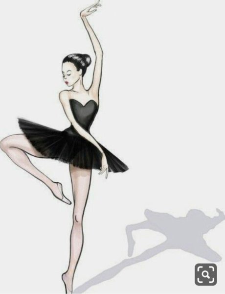 Балерина рисунок карандашом