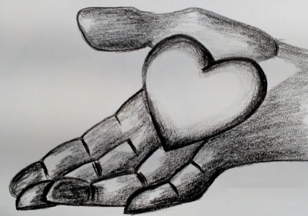 Рисунки карандашом любовь