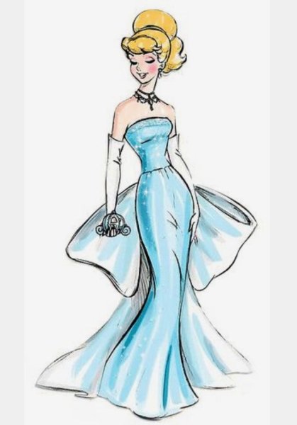 Рисунки принцесс для срисовки легкие