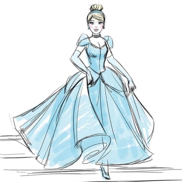 Золушка карандашом