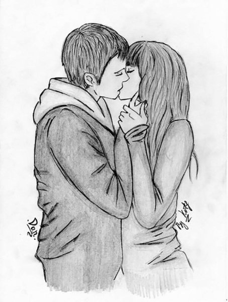 Рисунки для срисовки любовь
