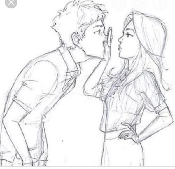 Рисунок карандашом влюбленная пара