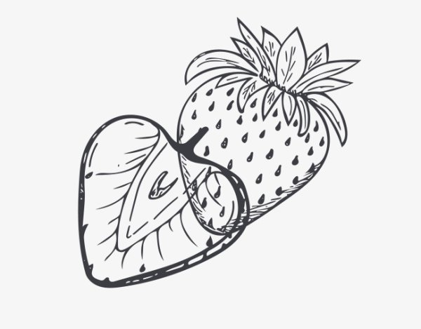 Клубника эскиз