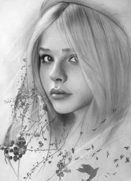 Ариана Гранде рисунок карандашом для срисовки