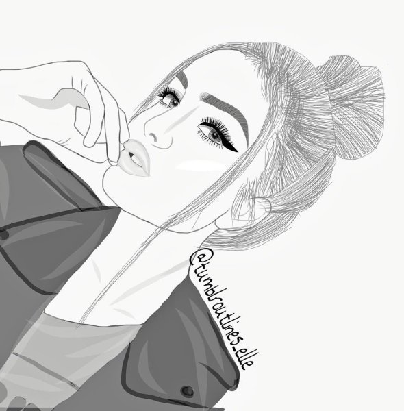 Билли Айлиш рисунок карандашом