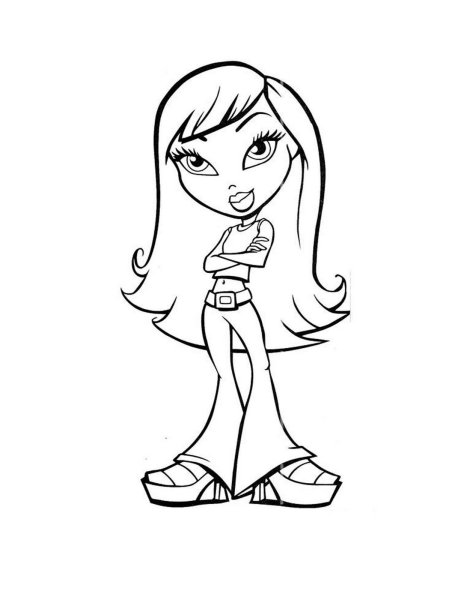 Раскраска братц Ясмин