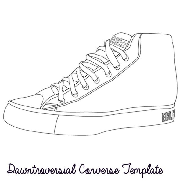 Кеды карандашом