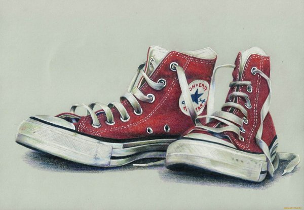 Converse кеды risunki