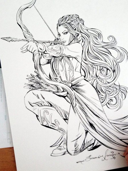 Тату Стрелец для девушек эскизы