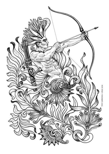 Стрелец эскиз