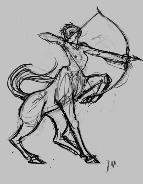 Кентавр референс позы