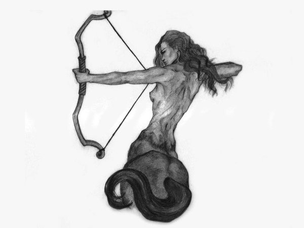 Тату Стрелец для девушек эскизы