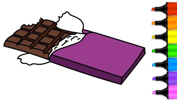 Нарисовать шоколад