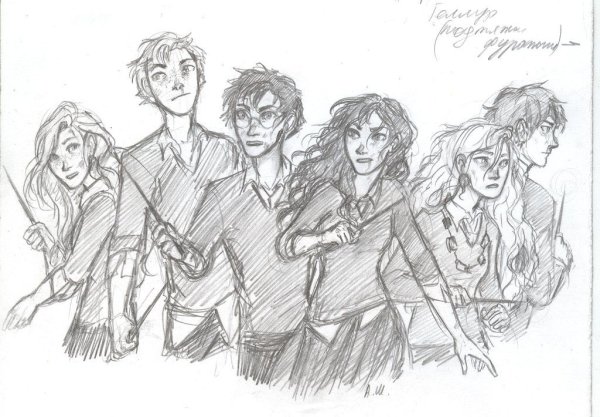 Гарри Джеймс Поттер для срисовки