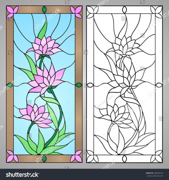 Витраж карандашом