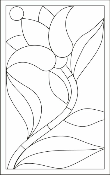 Трафареты для витражной росписи по стеклу