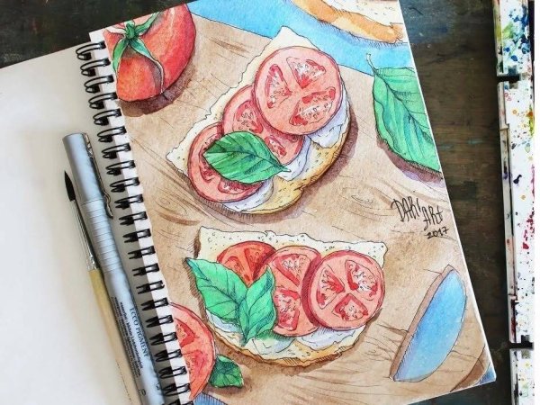 Рисование в скетчбуке