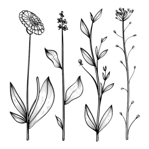 Трава рисунок