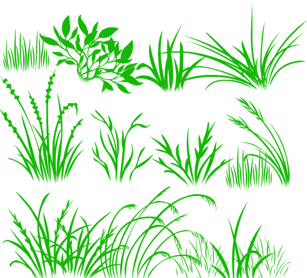 Трава нарисованная