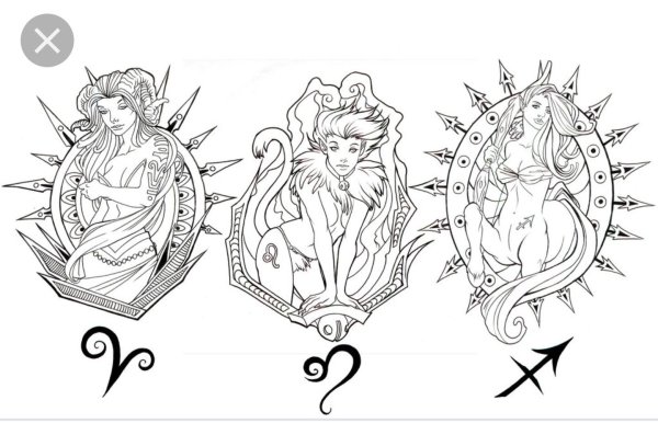 Эскизы татуировок для девушек знаки зодиака