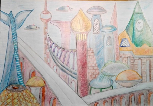 Рисунок будущего карандашом