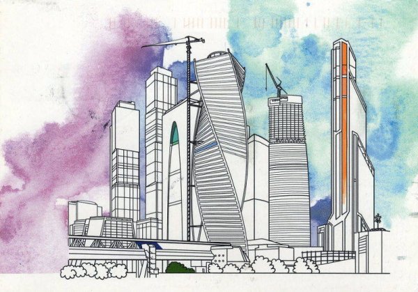 Рисование небоскребов