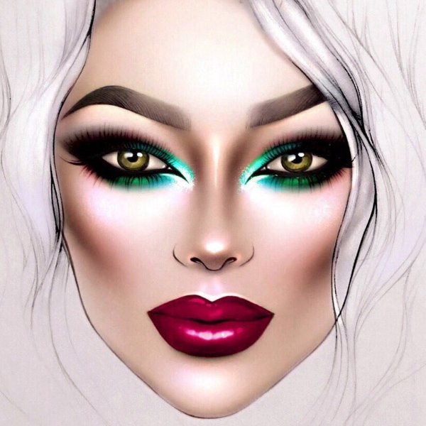 Макияж зарисовки